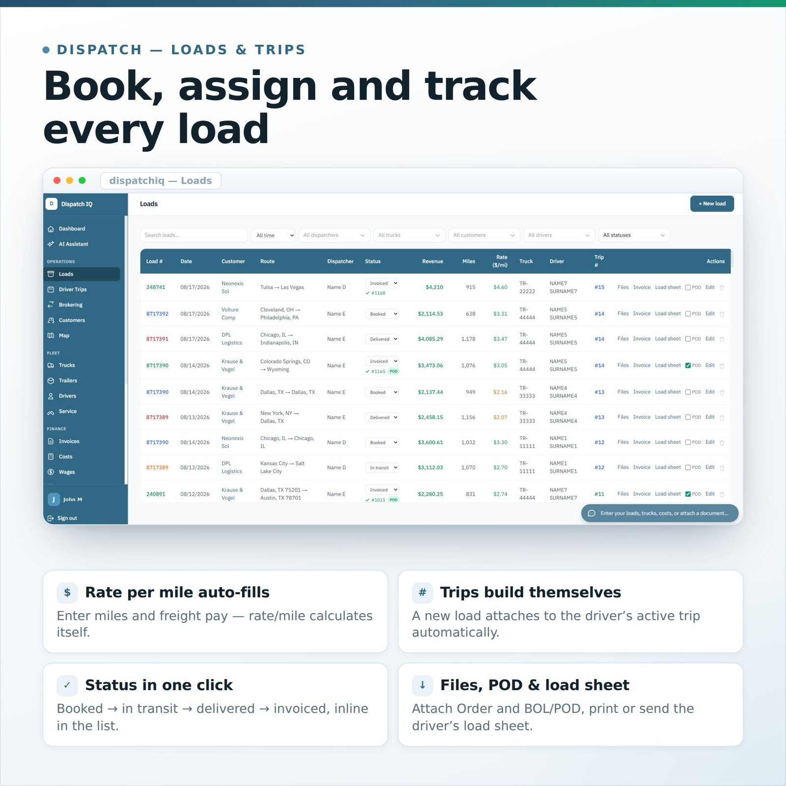AI-Powered Trucking Management Software (Web App) - Image 3